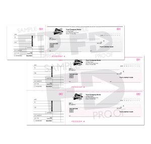 manual cheques custom product 1up 2up with stub
