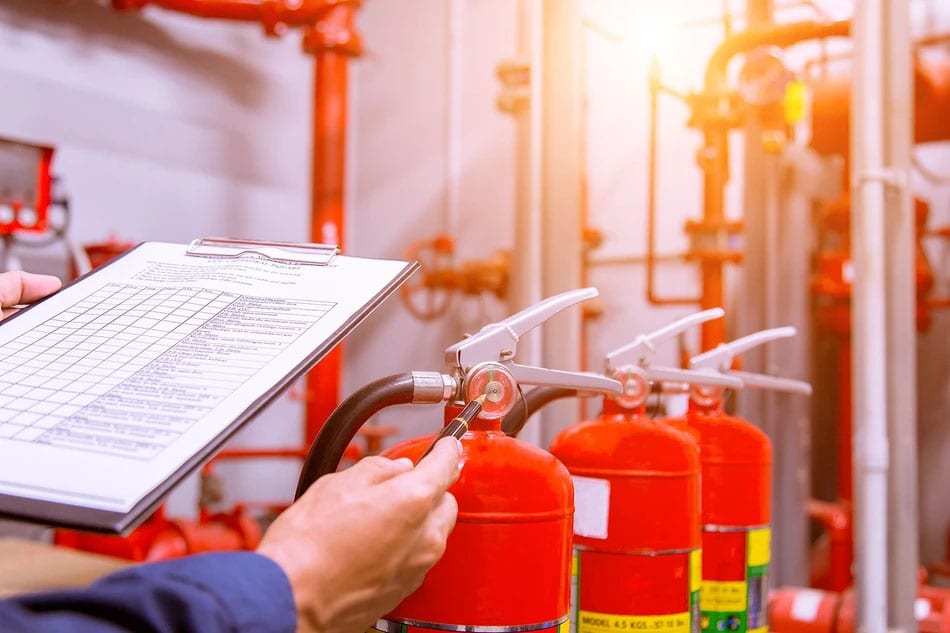 oil and gas inspection checklist fire extinguisher