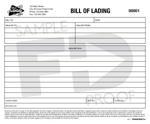 bill of lading custom ncr form template