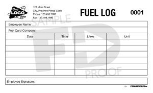 Fuel Log Customizable Form