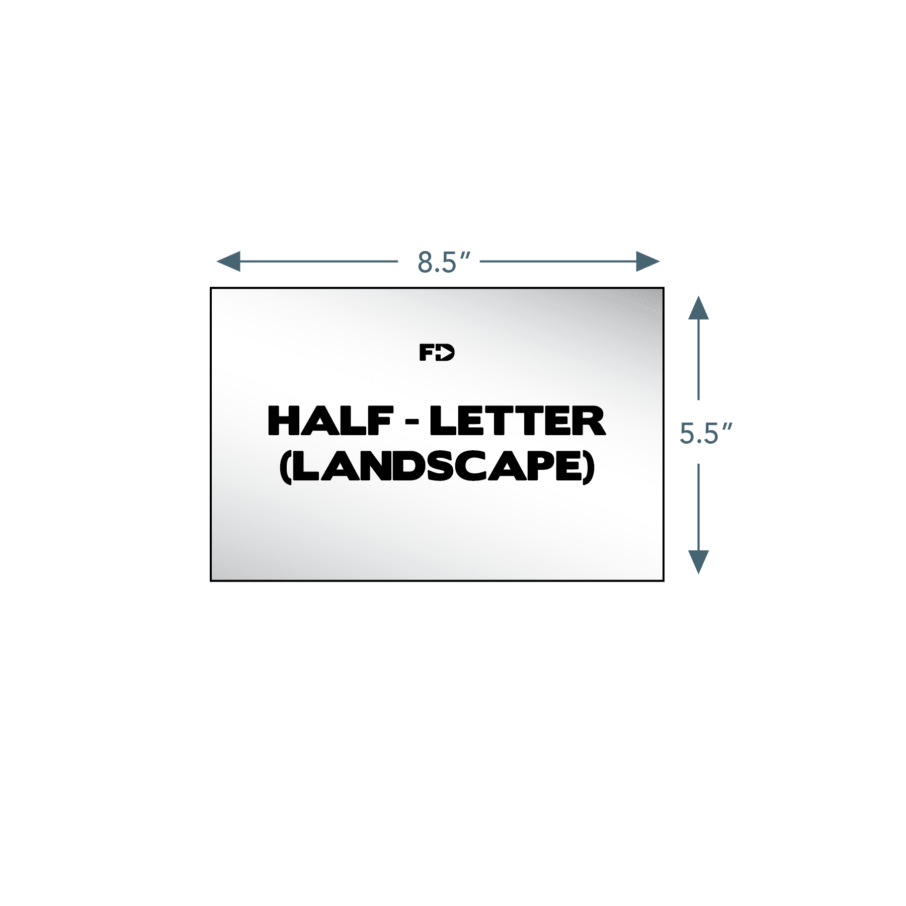 What Is The Size Of Half A Letter Page