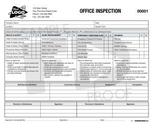 office site inspection custom safety form